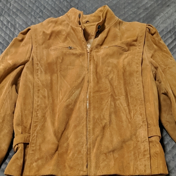 Vintage suede 80s leather jacket ❤️ - Picture 7 of 8